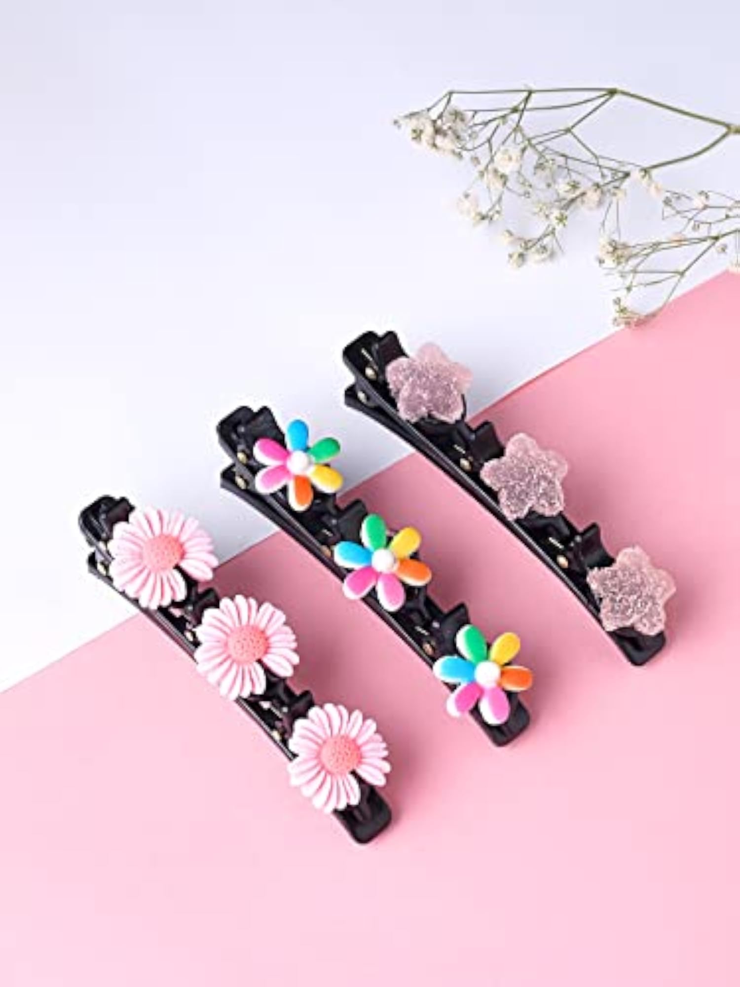 Girls' Hair Clip Set, Cute Alligator Clips for Kids